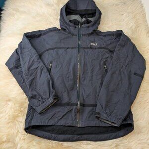 Outdoor Research Men Size Small Black Mithril Soft Shell Hooded Jacket